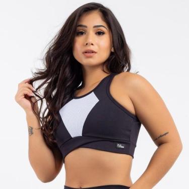 Imagem de Top Fitness Nadador Feminino Academia Treino Yoga Viére - Vière, Preto