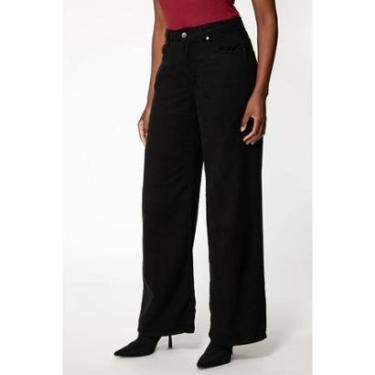 Imagem de CALCA GUESS WIDE LEG LYOCEL PRETO-Feminino