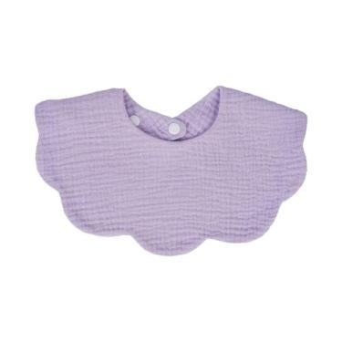 Imagem de Babadores De Bebê Em Algodão Macio, Cor Sólida, Toalha De Saliva Para 