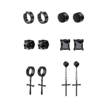 Imagem de Brincos Magnéticos De Moda 1-12 Pares, Brincos Falsos Sem Perfuração P