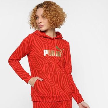 Imagem de Moletom Puma Ess+ Tiger Aop Tr Canguru Feminino-Feminino