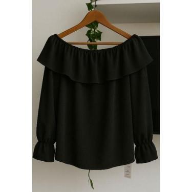 Imagem de blusa Feminina Manga longa Soltinha Casual Elegante Verão - Chloe, Pre