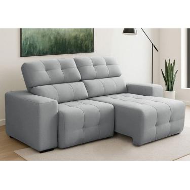 Imagem de Sofa 3 Lugares Retratil Reclinavel 210cm Veludo Atualle Ferguile