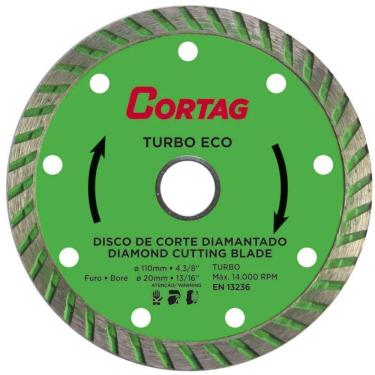 Imagem de Disco Diamantado 4,3/8 POL 110 MM Turbo Eco CORTAG