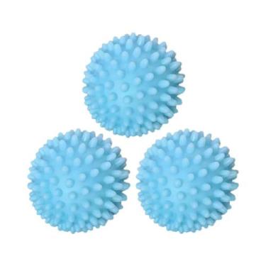 Imagem de Bolas De Secagem De Roupa Reutilizáveis Em PVC (3 Peças) - Amaciante D