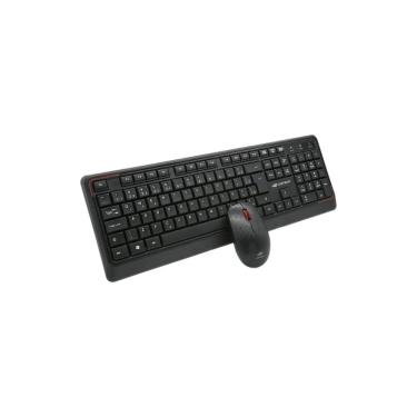 Imagem de Kit Teclado E Mouse Sem Fio C3Tech K-W70Bk Preto Usb