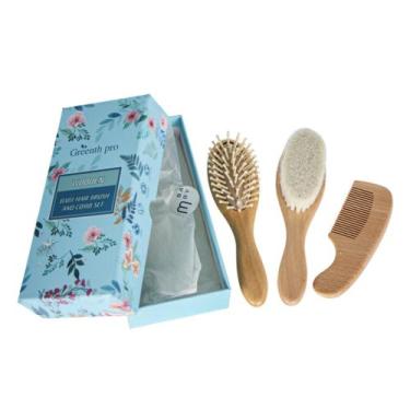 Imagem de Kit Pente E Escova Para Bebê 3 Peças Para Kit Higiene - Pente Escova B