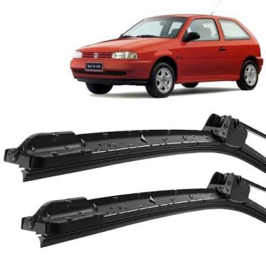 Imagem de Par Palheta Limpador Para Brisa Gol Bola G2 1995 96 97 98 99 Silicone 