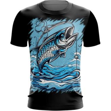 Imagem de Camiseta Dryfit Pesca Esportiva Peixes Azul Paz 1 - Kasubeck Store®, M