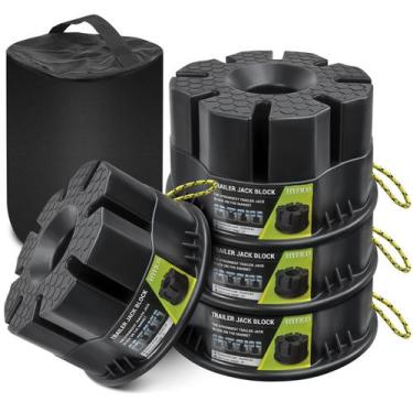 Imagem de Bloco para Macaco de Reboque Hyfico 4 Unidades, Capacidade de 20.000 l