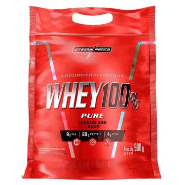 Imagem de Proteína Concentrada Integralmedica Whey 100% Pure 900g Cookies And Cream