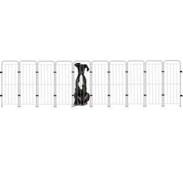 Imagem de Cercado Pet Dobrável Segurança Cão 359x98cm 10 Módulos Cachorro - GIFT