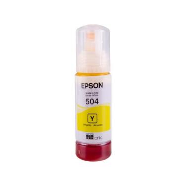 Imagem de Refil De Tinta Epson T504422-BR Amarelo  Para Impressoras L4150L4160L4