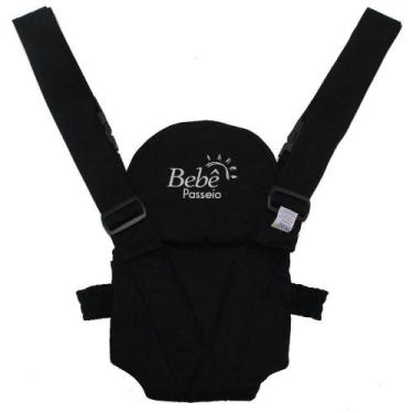 Imagem de Canguru para Bebê Panda com Sistema Click Até 15 kg Preto OEM