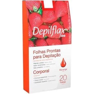 Imagem de Depilflax folhas prontas corporal morango 20un