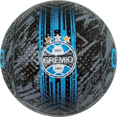 Imagem de Bola Grêmio Futebol Para Campo E Society Tamanho N5 - Dualt Preto