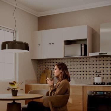Imagem de Armário Modular Aéreo Branco 1 Porta com Nicho para Microondas - Merca
