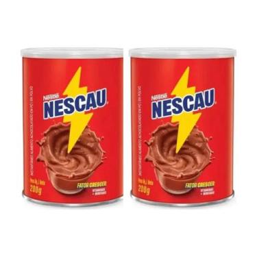 Imagem de Achocolatado Em Pó Nescau Lata 200g - Kit com 2