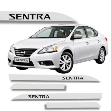 Imagem de Jogo de Friso Nissan Sentra Protetor Porta Lateral Cores - Macall, Bra