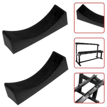 Imagem de Kit Com 2 Suporte Para Halteres Dumbbell 150x140mm Pesos - EMAR