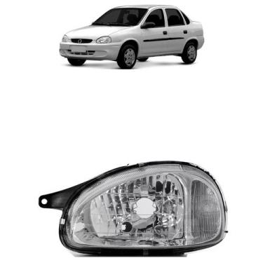 Imagem de Farol Corsa Classic 03 2004 2005 2006 2007 2008 2009 10 Lado Esquerdo 