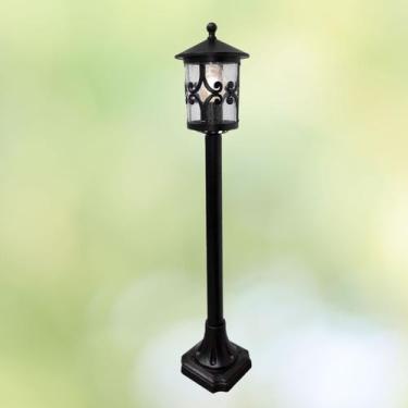 Imagem de Poste Balizador Colonial Vidro Pontilhado 74cm 1E27 - PARIS LUZ