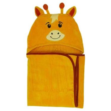 Imagem de Toalha Banho Infantil Bebê Capuz Bichinho 100% Algodão 80x80 - Petit P