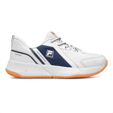 Imagem de Tênis Fila Master Ace Feminino, Branco, Marinho, 34