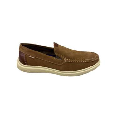 Imagem de Sapato Mocassim Masculino Em Couro Amortech Pegada 142201, Mascavo, Co