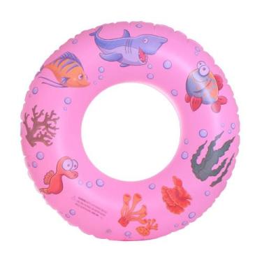 Imagem de BOIA CIRCULAR PISCINA MAXSOL 3 Á 5 ANOS cor: rosa, Rosa