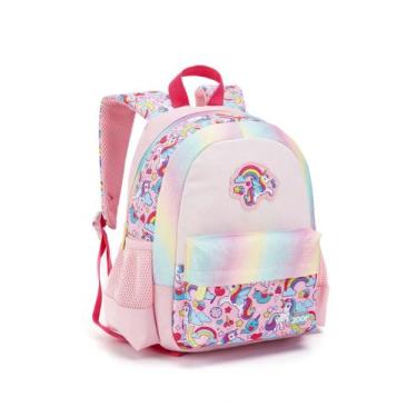Imagem de Mochilas Escolares Infantis 13" - Temas Unicórnio, Panda, Esportes e S