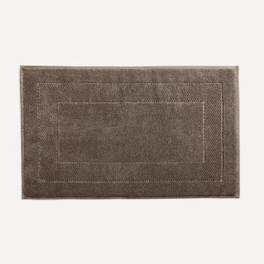 Imagem de Toalha para pés felpuda Solare cinza 48x80 cm retangular 100% algodão 