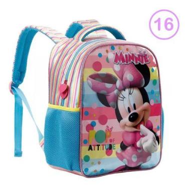 Imagem de Mochila Escolar Minnie Mouse Infantil Bolsa Costas 40x30 Cm - Xeryus I
