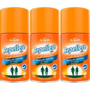 Imagem de Kit 3 Repelente Repellere Aerossol Mosquitos Dengue Proteção Intensa 1
