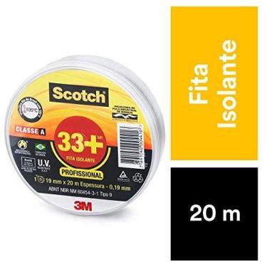 Imagem de Fita Isolante Scotch 33+ 19mm x 20m 3M Preta