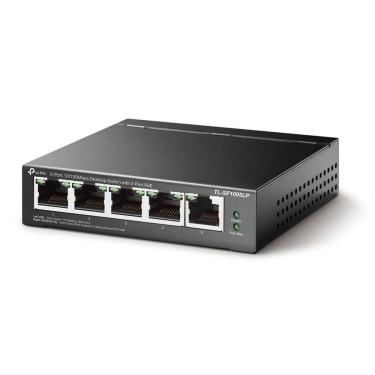 Imagem de Switch Poe Fast Ethernet TL-SF1005LP 5 Portas 10-100 Mbps com 4 Portas Poe para Vigilância Tp-Link