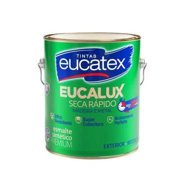 Imagem de Tinta Esmalte Sintético Eucalux Brilhante Areia Galão 3,6L para Ambientes Internos e Externos Eucatex