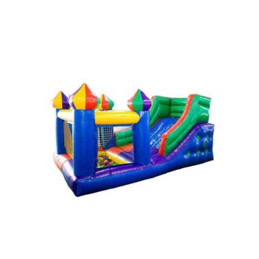 Imagem de Tobogã Inflável com Piscina de Bolinha Sem Motor - MAMI BRINQUEDOS