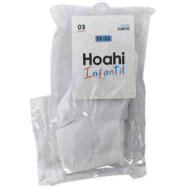 Imagem de Meia Infantil Unissex Kit 3 Pares Casual Dia a Dia Conforto Cano Curto Hoahi 004hoic22003