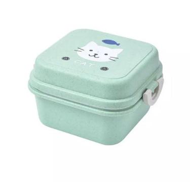 Imagem de Lancheira Infantil Quadrada Pequena - B1318 - ds, Verde