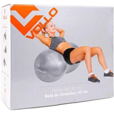 Imagem de Bola de Ginástica Peanut Ball Vollo VP1051 45 cm Com Bomba
