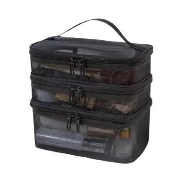 Imagem de Bolsa De Viagem Transparente De Grande Capacidade Com Malha, Organizad