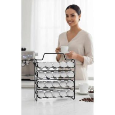 Imagem de Porta Cápsulas Nespresso Preto - 50 Unidades Organizadas - Congratulat