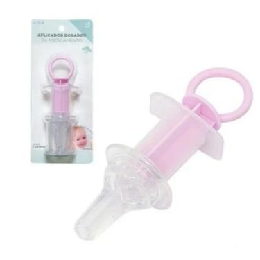 Imagem de Aplicador Dosador De Medicamento Bebês Rosa Bpa Free - Western Baby