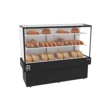 Imagem de Vitrine Natural Seca Tampo em Vidro 145CM Refrimate 220V Preto CVPS 14