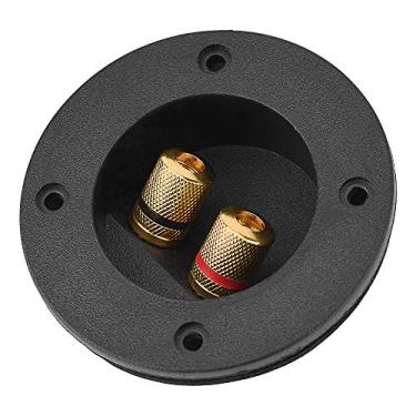 Imagem de Caixa de conector de cabo de terminal de alto-falante, caixa de alto-falante de cobre de 48 mm, terminal de encadernação de terminal, conector banana e plugues para subwoofer, kits de alto-falantes