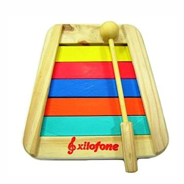 Imagem de Xilofone Infantil Madeira - Pequeno - Multicolorido 100% Artesanal