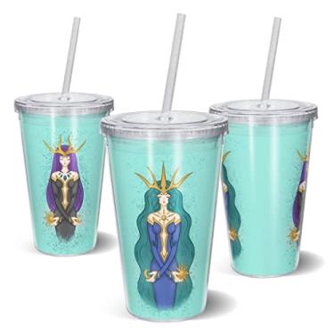 Imagem de Copo Canudo 600ml - Light and Night