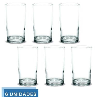 Imagem de Copo Vidro 330ml Brooklyn Suco Agua Glamour Luxo Nadir - 6Un
