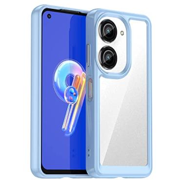 Imagem de HONGYAN Capa de telefone Para ASUS ZenFone 9 Colorful Series Acrylic + TPU Case Telefone Capa protetora